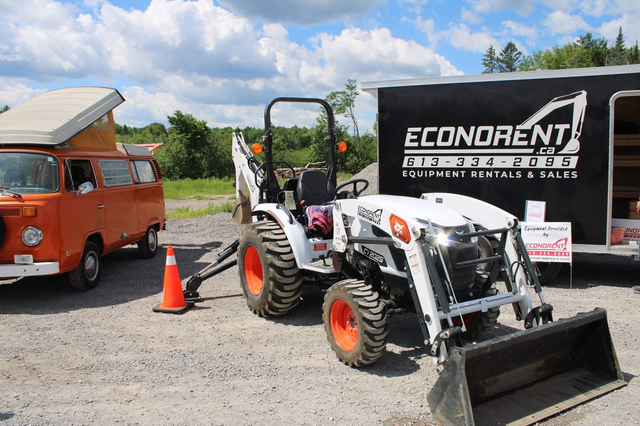 Compact tractor provided by Econorent on display at the annual Meet the Machine event